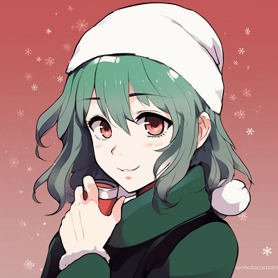 Image For Post | Simple portrait of Sailor Moon wearing a Santa hat and holding a present, pastel colors, and soft shading. top rated anime christmas pfp - [anime christmas pfp optimized space](https://hero.page/pfp/anime-christmas-pfp-optimized-space)