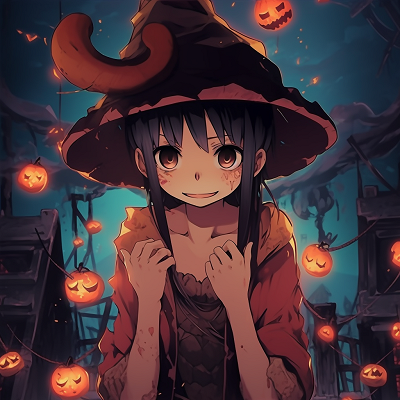 Image For Post | Luffy as a ghost pirate, spectral glow and dimmed colors. halloween anime pfp for boys - [Halloween Anime PFP Collection](https://hero.page/pfp/halloween-anime-pfp-collection)