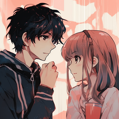 Image For Post | Two anime lovers illustrated side by side but each encased in their individual frames, showcasing emotion with soft pastel shading. apart yet together: unique matching anime pfp for long-distance couples - [Boosted Selection of Matching Anime PFP for Couples](https://hero.page/pfp/boosted-selection-of-matching-anime-pfp-for-couples)