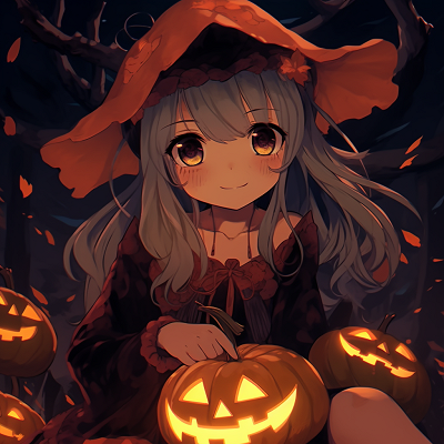 Image For Post | Anime character with Jack-o'-lantern, bright oranges and expressive design. halloween anime pfp aesthetics - [Halloween Anime PFP Collection](https://hero.page/pfp/halloween-anime-pfp-collection)