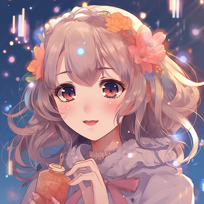 Image For Post | Glamorous kawaii girl in a casual setting, fine blend of everyday visuals with fantastical elements, and saturated color palette. glamorous kawaii anime pfp choices - [kawaii anime pfp universe](https://hero.page/pfp/kawaii-anime-pfp-universe)