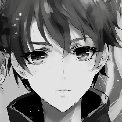 Image For Post | A black and white shaded anime boy with thoughtful expression, demonstrating the contrast of dark and light. anime profile picture black and white male - [Anime Profile Picture Black and White](https://hero.page/pfp/anime-profile-picture-black-and-white)