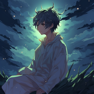 Image For Post | A serene depiction of a forest spirit shrouded in soft greens and calming blues. chill anime pfp for boys - [Chill Anime PFP Universe](https://hero.page/pfp/chill-anime-pfp-universe)