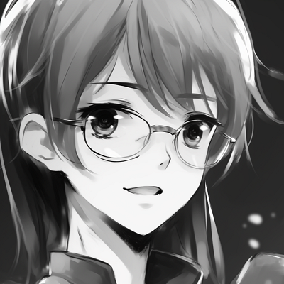 Image For Post | Anime boy wearing glasses, black and white tones underlining intelligence and maturity. black and white anime boy profile picture - [Anime Profile Picture Black and White](https://hero.page/pfp/anime-profile-picture-black-and-white)