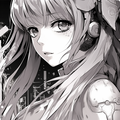 Image For Post | Anime girl showcasing a serious expression, styled through black and white rendering. anime pfp girl in black and whiteHD, free download - [Anime PFP Girl](https://hero.page/pfp/anime-pfp-girl)