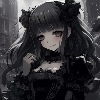 Image For Post | Gothic lolita anime character with intricate dress details and dark hues. unforgettable gothic anime characters pfp - [Gothic Anime PFP Gallery](https://hero.page/pfp/gothic-anime-pfp-gallery)