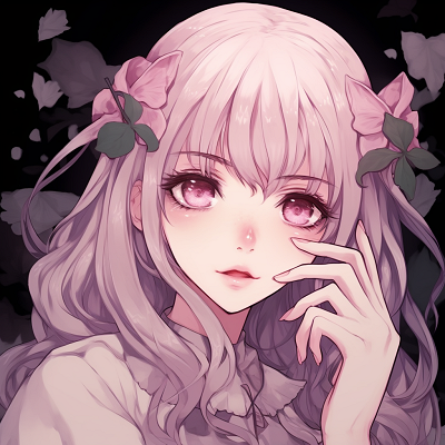 Image For Post | Aesthetic showing girl with falling sakura petals, creating a sense of tranquility and grace. 512x512 anime pfp aesthetic - [512x512 Anime pfp Collection](https://hero.page/pfp/512x512-anime-pfp-collection)