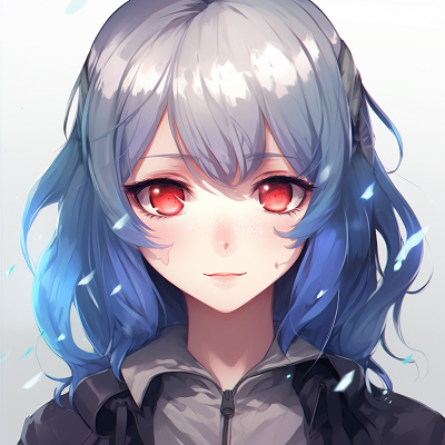 Image For Post | Anime girl with blue eyes staring intently focus on the reflective details of the pupils. anime girl pfp avatar anime pfp - [Anime girl pfp](https://hero.page/pfp/anime-girl-pfp)
