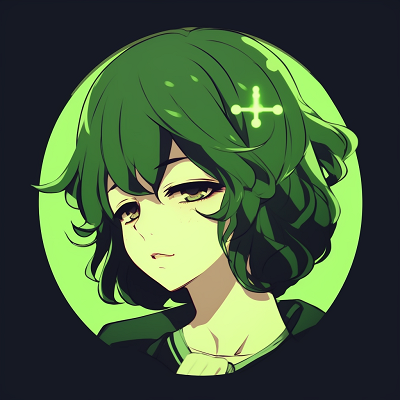 Image For Post | Anime profile in aesthetic green hues, with simple yet sharp linework. green anime pfp aesthetic icons - [Green Anime PFP Universe](https://hero.page/pfp/green-anime-pfp-universe)