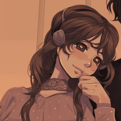 Image For Post | Two characters in semi-formal outfits during sundown, deep purples and oranges in the background, sharing a quiet moment together. anime couples aesthetic matching pfp pfp for discord. - [anime couples matching pfp, aesthetic matching pfp ideas](https://hero.page/pfp/anime-couples-matching-pfp-aesthetic-matching-pfp-ideas)