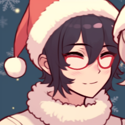Image For Post | Two characters holding a beautifully wrapped present, warm lighting and gentle smiles. elegant matching christmas pfp pfp for discord. - [matching christmas pfp, aesthetic matching pfp ideas](https://hero.page/pfp/matching-christmas-pfp-aesthetic-matching-pfp-ideas)