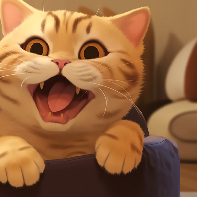 Image For Post | Two tiger-striped characters, one yawning, warm-toned living room background with detailed wooden furniture. cute cat illustration matching pfp pfp for discord. - [cute cat matching pfp, aesthetic matching pfp ideas](https://hero.page/pfp/cute-cat-matching-pfp-aesthetic-matching-pfp-ideas)