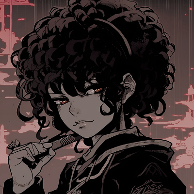 Image For Post | Close-up of Afro Samurai's eyes, expressing determination, with high contrast and fine details. black anime characters pfp pfp for discord. - [Anime Black PFP](https://hero.page/pfp/anime-black-pfp)