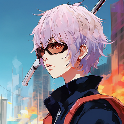 Image For Post Anime Character with Cityscape Reflection - vibrant anime pfp cool