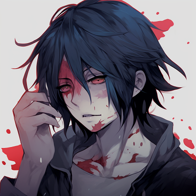 Image For Post | Pensive Sasuke Uchiha, a symbolic representation with subdued cool tones. anime depressed pfp: male characters pfp for discord. - [Anime Depressed PFP Collection](https://hero.page/pfp/anime-depressed-pfp-collection)