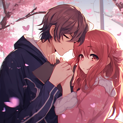 Image For Post | Anime couple on a train journey, detailed clothing and soft color palette. emotive couple anime matching pfp pfp for discord. - [Couple Anime Matching PFP Inspiration](https://hero.page/pfp/couple-anime-matching-pfp-inspiration)