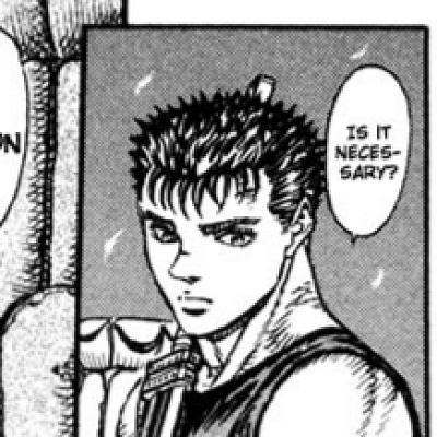 Image For Post | Aesthetic anime & manga PFP for discord, Berserk, Master of the Sword (1) - 6, Page 25, Chapter 6. 1:1 square ratio. Aesthetic pfps dark, color & black and white. - [Anime Manga PFPs Berserk, Chapters 0.09](https://hero.page/pfp/anime-manga-pfps-berserk-chapters-0.09-42-aesthetic-pfps)