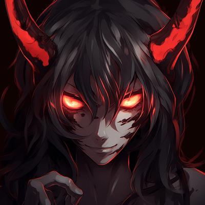 Image For Post | Character under demonic possession, stark contrast between normal and possessed side, vibrant colors. demonic anime pfp concepts pfp for discord. - [demonic anime pfp](https://hero.page/pfp/demonic-anime-pfp)