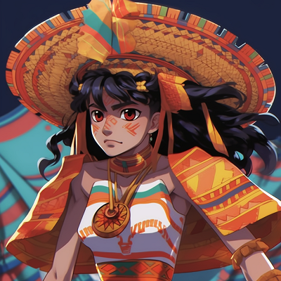 Image For Post | Close-up portrait of Aztec anime warrior, emphasizing intense facial expressions and intricate helmet details. inspiring mexican anime pfp designs pfp for discord. - [Mexican Anime Pfp Collection](https://hero.page/pfp/mexican-anime-pfp-collection)