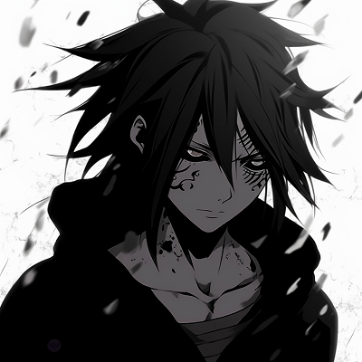 Image For Post | A mysterious silhouette of Sasuke Uchiha, highlighting his characteristic spiky hair, in a monochromatic scheme. anime-focused dark aesthetic pfp pfp for discord. - [Dark Aesthetic PFP Collection](https://hero.page/pfp/dark-aesthetic-pfp-collection)
