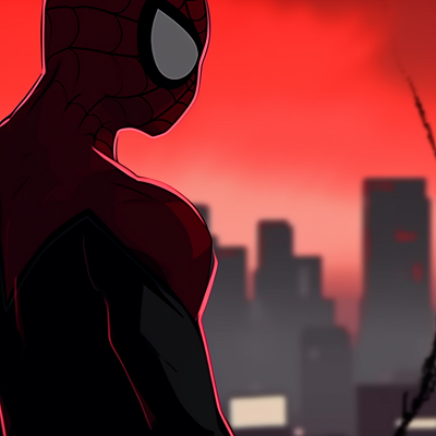 Image For Post | Two Spider-Man characters, one classic and one modern, silhouetted against a stylized city skyline. creative ideas for spider man matching pfp pfp for discord. - [spider man matching pfp, aesthetic matching pfp ideas](https://hero.page/pfp/spider-man-matching-pfp-aesthetic-matching-pfp-ideas)