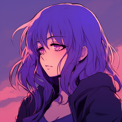 Image For Post | Atmospheric anime profile against a purple twilight backdrop, with nuanced facial expressions and distinct hairstyle. majestic anime purple pfp pfp for discord. - [Anime Purple PFP Collection](https://hero.page/pfp/anime-purple-pfp-collection)