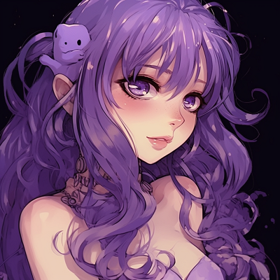 Image For Post | An anime depiction of a young witch bathed in a moonlit purple glow, showcasing her magical prowess. The art style is a rich blend of purple and has a mystical atmosphere. anime purple pfp masterpieces pfp for discord. - [Anime Purple PFP Collection](https://hero.page/pfp/anime-purple-pfp-collection)