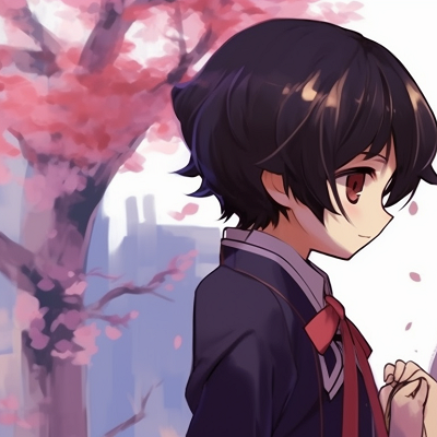 Image For Post | Two characters under cherry blossom trees, in traditional outfits, gazing at each other. girl x girl cute matching pfp pfp for discord. - [cute matching pfp, aesthetic matching pfp ideas](https://hero.page/pfp/cute-matching-pfp-aesthetic-matching-pfp-ideas)