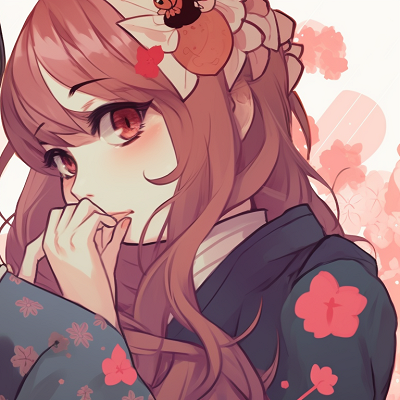 Image For Post | Two characters surrounded by blooming cherry blossoms, soft pink hues, looking at each other. artistic couple matching pfp pfp for discord. - [couple matching pfp, aesthetic matching pfp ideas](https://hero.page/pfp/couple-matching-pfp-aesthetic-matching-pfp-ideas)