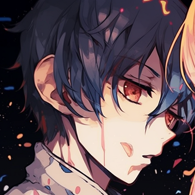 Image For Post | Two characters bathed in cosmic colors, intricate line work and star-dotted background, side by side. classic matching anime pfp pfp for discord. - [matching anime pfp, aesthetic matching pfp ideas](https://hero.page/pfp/matching-anime-pfp-aesthetic-matching-pfp-ideas)