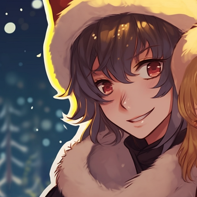 Image For Post | Two characters jingling Christmas bells, joy reflected in their eyes, warm hues. unconventional christmas matching pfp pfp for discord. - [christmas matching pfp, aesthetic matching pfp ideas](https://hero.page/pfp/christmas-matching-pfp-aesthetic-matching-pfp-ideas)
