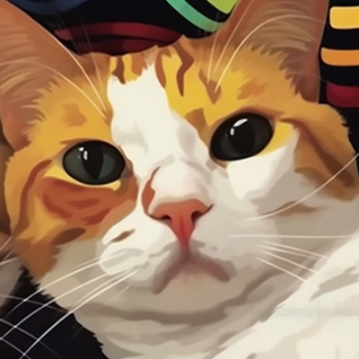 Image For Post | Two cats with a cartoonish art style, mid-play, amid a bright, colorful background. whimsy and wit: matching cat pfp pfp for discord. - [matching cat pfp, aesthetic matching pfp ideas](https://hero.page/pfp/matching-cat-pfp-aesthetic-matching-pfp-ideas)