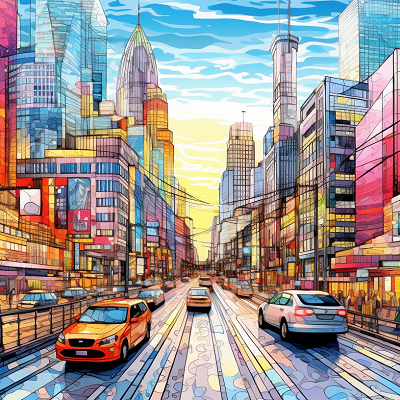 Image For Post Urban Sketch 4K Detailed Cityscape - Wallpaper