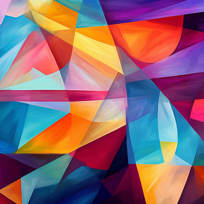 Image For Post Cubism Inspired Art Wallpaper Vibrant Geometric Puzzle - Wallpaper
