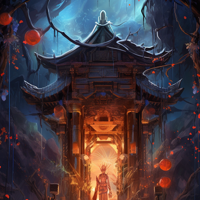 Image For Post Monochromatic Magnificence Anime Shrine - Wallpaper