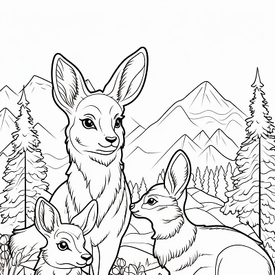 Image For Post | Eevee's evolution transformations rendered in a playful motif; clean lines and intricate patterns. printable coloring page, black and white, free download - [Eevee Evolutions Coloring Pages: Adult, Kids, Pokemon Coloring](https://hero.page/coloring/eevee-evolutions-coloring-pages:-adult-kids-pokemon-coloring)