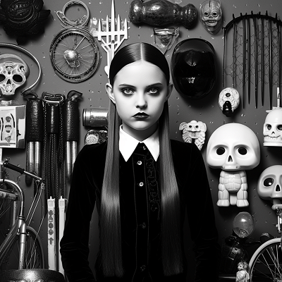 Image For Post | An image that features Wednesday Addams in her traditional dress with her iconic accessories; precise linework and value gradation techniques. printable coloring page, black and white, free download - [Wednesday Addams Coloring Pictures Pages ](https://hero.page/coloring/wednesday-addams-coloring-pictures-pages-fun-and-creative)