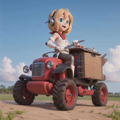 Image For Post Anime, robotic pet, farmer, sword, car, airplane, HD, 4K, AI Generated Art