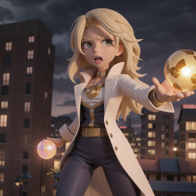 Image For Post Anime, storm, detective, city, anger, crystal ball, HD, 4K, AI Generated Art