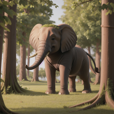 Image For Post Anime, elephant, airplane, forest, vampire, hero, HD, 4K, AI Generated Art