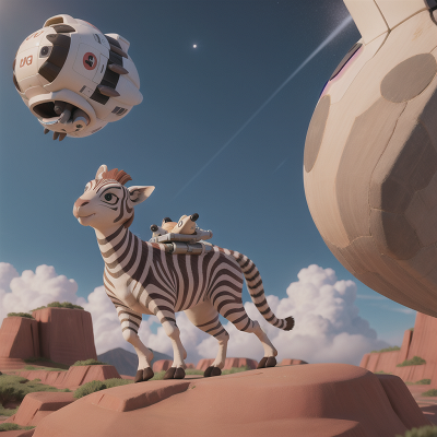 Image For Post Anime, spaceship, zebra, wind, kangaroo, avalanche, HD, 4K, AI Generated Art