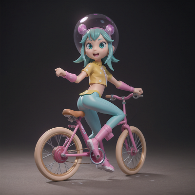 Image For Post Anime, dancing, crystal, bubble tea, bicycle, alien, HD, 4K, AI Generated Art