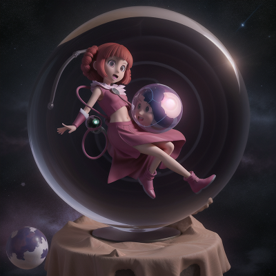 Image For Post Anime, crystal ball, demon, doctor, stars, alien planet, HD, 4K, AI Generated Art