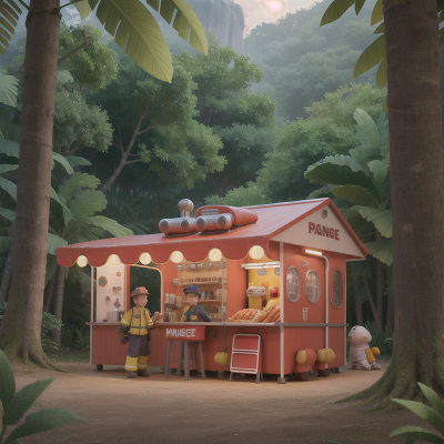 Image For Post Anime, space, firefighter, hot dog stand, jungle, princess, HD, 4K, AI Generated Art