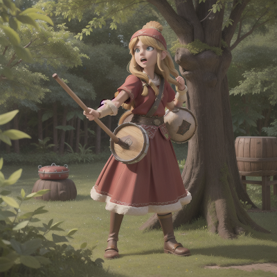 Image For Post Anime, drum, vikings, enchanted forest, confusion, bus, HD, 4K, AI Generated Art