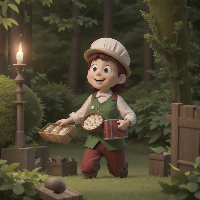 Image For Post Anime, forest, chef, farm, accordion, haunted mansion, HD, 4K, AI Generated Art