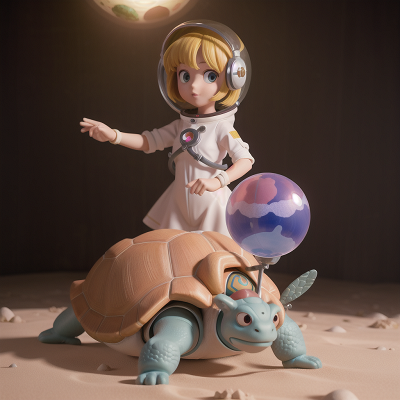 Image For Post Anime, crystal ball, teacher, desert, turtle, astronaut, HD, 4K, AI Generated Art