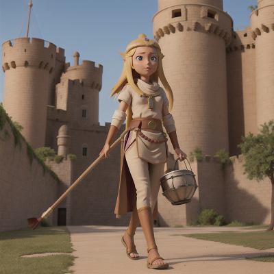 Image For Post Anime, drought, pharaoh, zookeeper, drum, medieval castle, HD, 4K, AI Generated Art