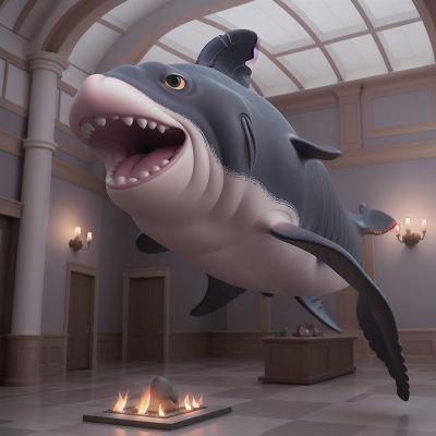 Image For Post Anime, surprise, whale, museum, school, demon, HD, 4K, AI Generated Art