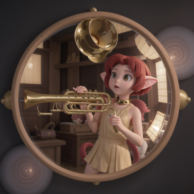 Image For Post Anime, market, chimera, trumpet, spaceship, enchanted mirror, HD, 4K, AI Generated Art